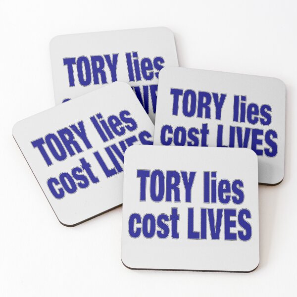 Item preview, TORY LIES COST LIVES designed and sold by Paparaw.