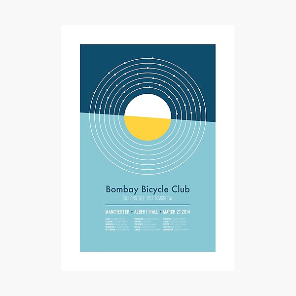 Bombay Bicycle Club Tour Photographic Print