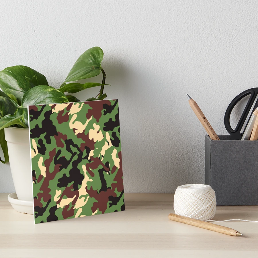 Camouflage Camo Pattern Art Board Print for Sale by vladocar