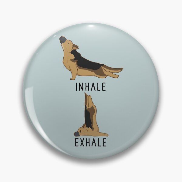 Item preview, Inhale Exhale German Shepherd Yoga designed and sold by thepawster.