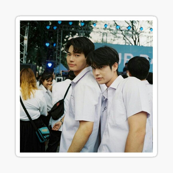 sarawat & tine candid Sticker