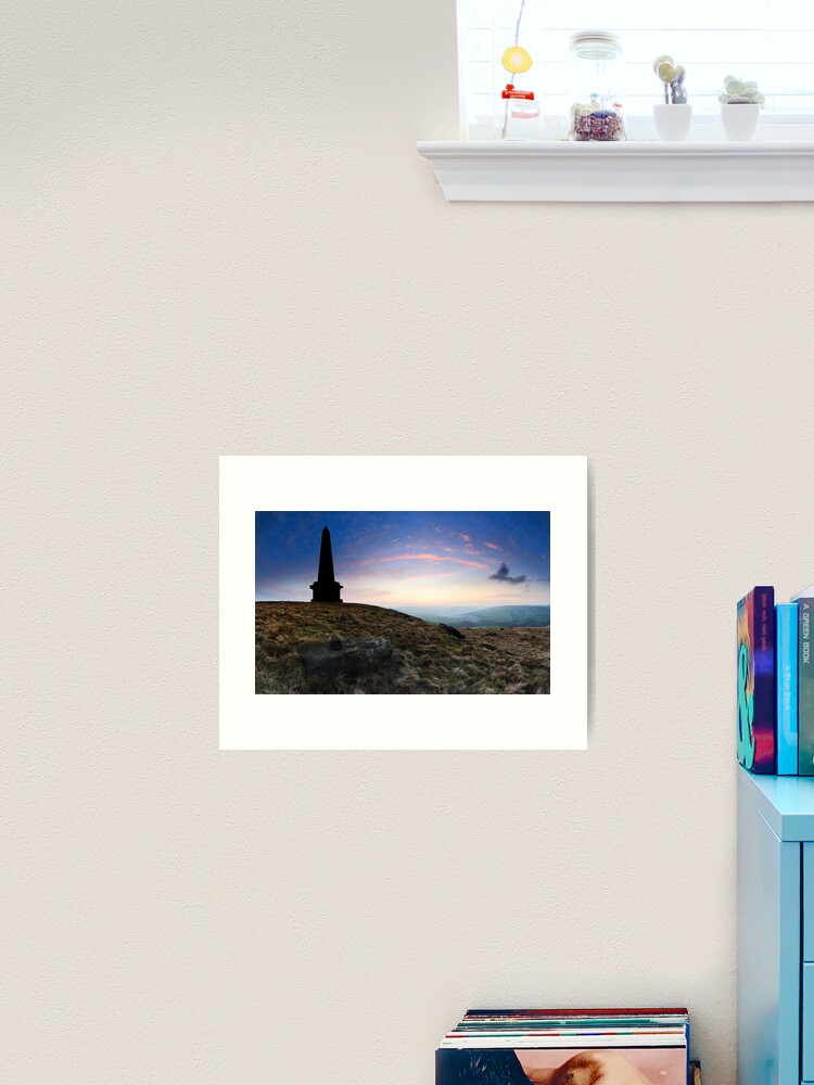 Thumbnail 2 of 3, Art Print, Stoodley Pike Sunset designed and sold by sjbowen.