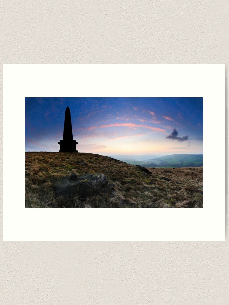 Thumbnail 1 of 3, Art Print, Stoodley Pike Sunset designed and sold by sjbowen.
