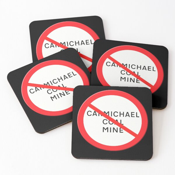 Item preview, Road Sign No Carmichael Coal mine  designed and sold by funkyworm.