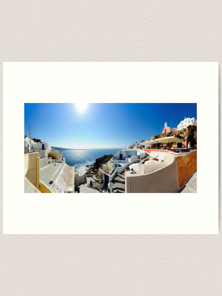 Thumbnail 1 of 3, Art Print, Oía Panorama, Santoríni designed and sold by sjbowen.