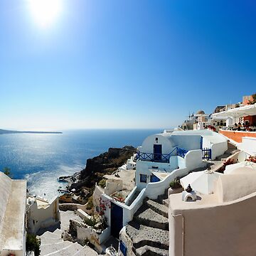 Artwork thumbnail, Oía Panorama, Santoríni by Simon Bowen