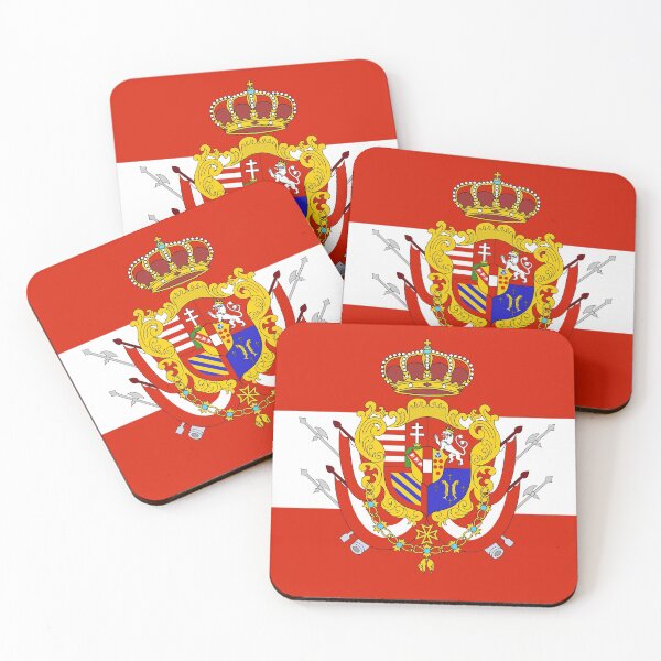 Item preview, Red White Banner Grand Duchy of Tuscany designed and sold by BulganLumini.