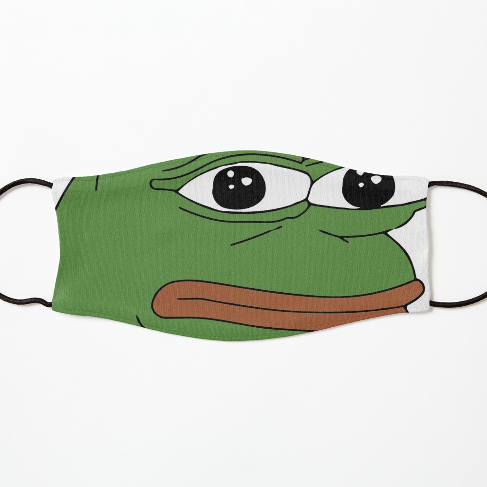 Pepe The Frog Officiel Masque Meme Mask By Mileau Redbubble - shrek frog meme dank meme roblox