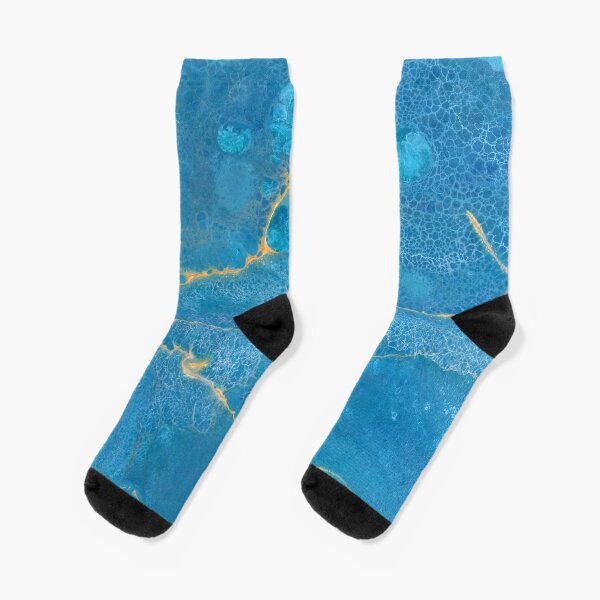 Arctic Breeze Original Artwork on Canvas Socks