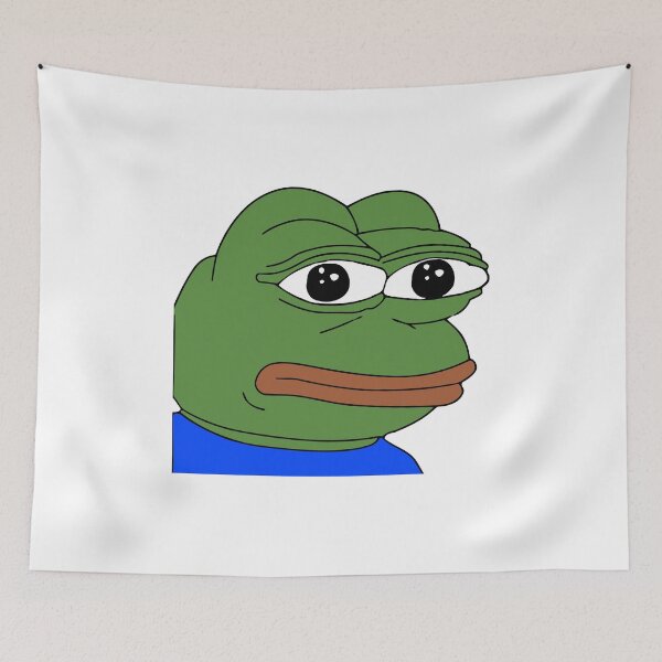 Item preview, PEPE THE FROG OFFICIEL MASQUE MEME designed and sold by Mileau.