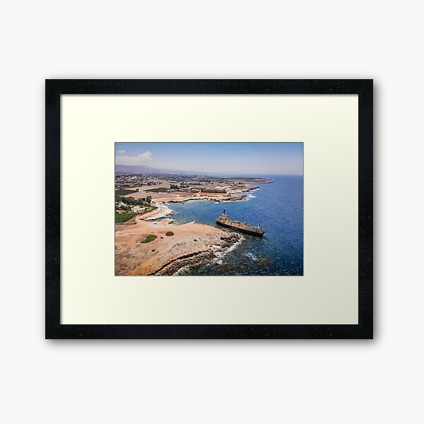 Edro 3 Shipwreck - Peyia Cyprus Framed Art Print