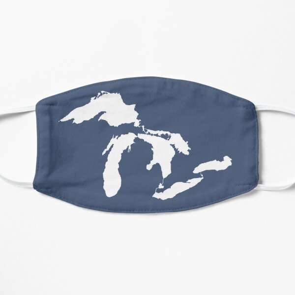 Great Lakes Outline - White Flat Mask