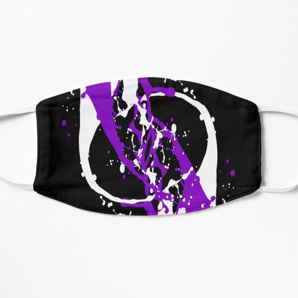 Paint splatter black purple Mask