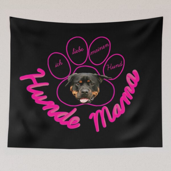 Item preview, Hundemama Rottweiler Pink Paw designed and sold by JWDesigns777.