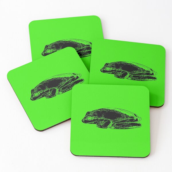 Item preview,  Northern Dwarf Tree Frog Black Print  designed and sold by designsasstultd.