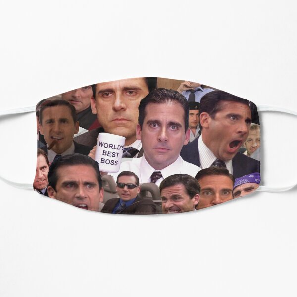 Michael Scott Collage Flat Mask
