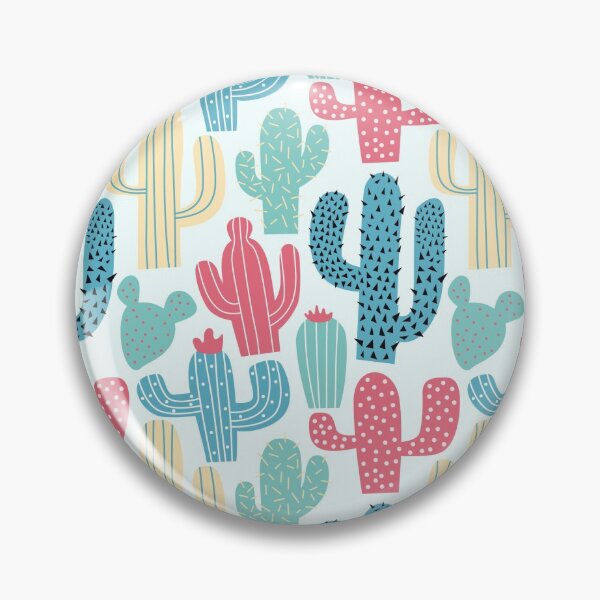 Item preview, Cactus colorful hand drawing seamless pattern mask designed and sold by CreativeVez.