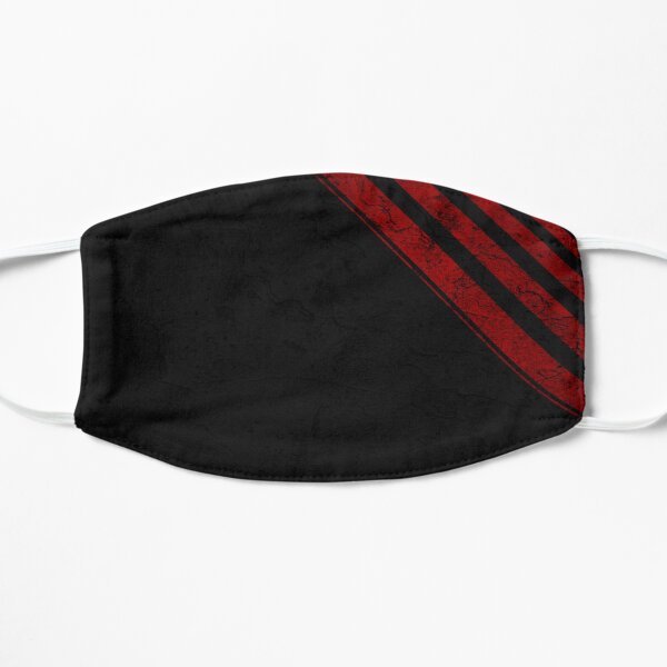 Black and red stripes grunge Mask