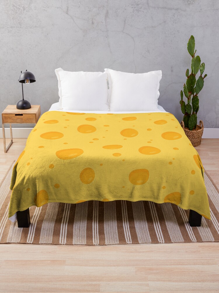 Thumbnail 1 of 6, Throw Blanket, Cheese designed and sold by zoljo.