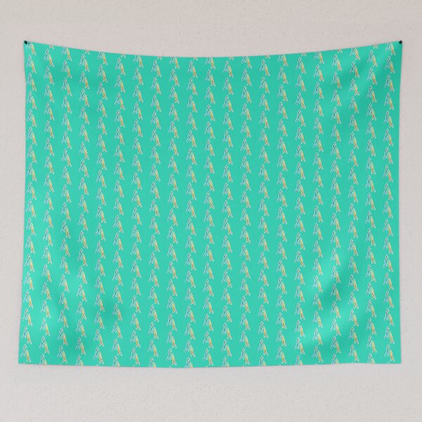 Item preview, Parrot Footprints (Blue Paint Print) designed and sold by Thoughtscrawl.