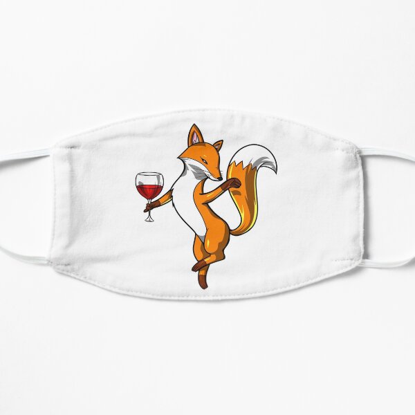 Fox Wine Party Flat Mask