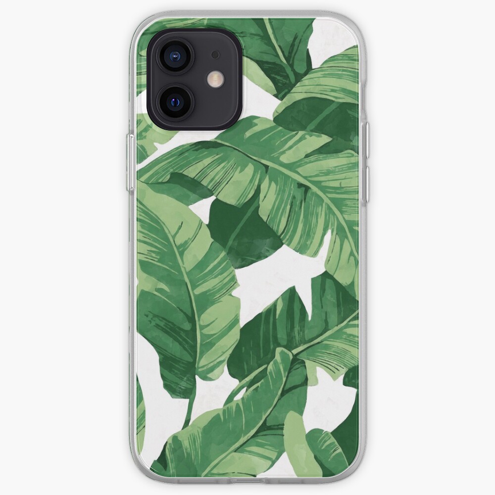 Tropical banana leaves II iPhone Case & Cover