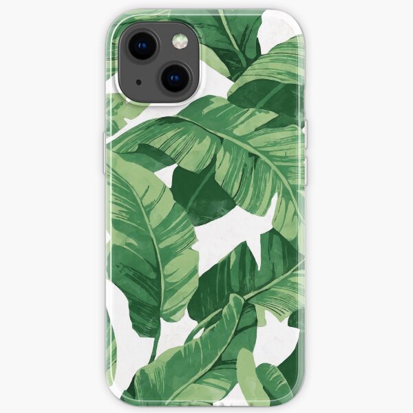 Tropical banana leaves II iPhone Soft Case