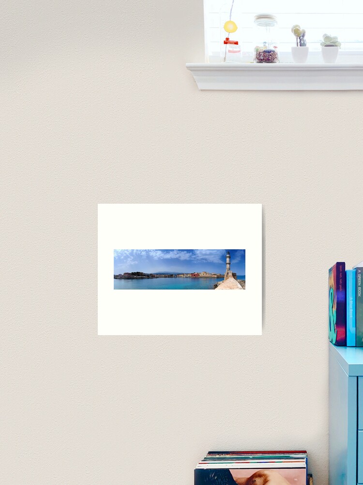 Thumbnail 2 of 3, Art Print, Chaniá Harbour, Crete designed and sold by sjbowen.