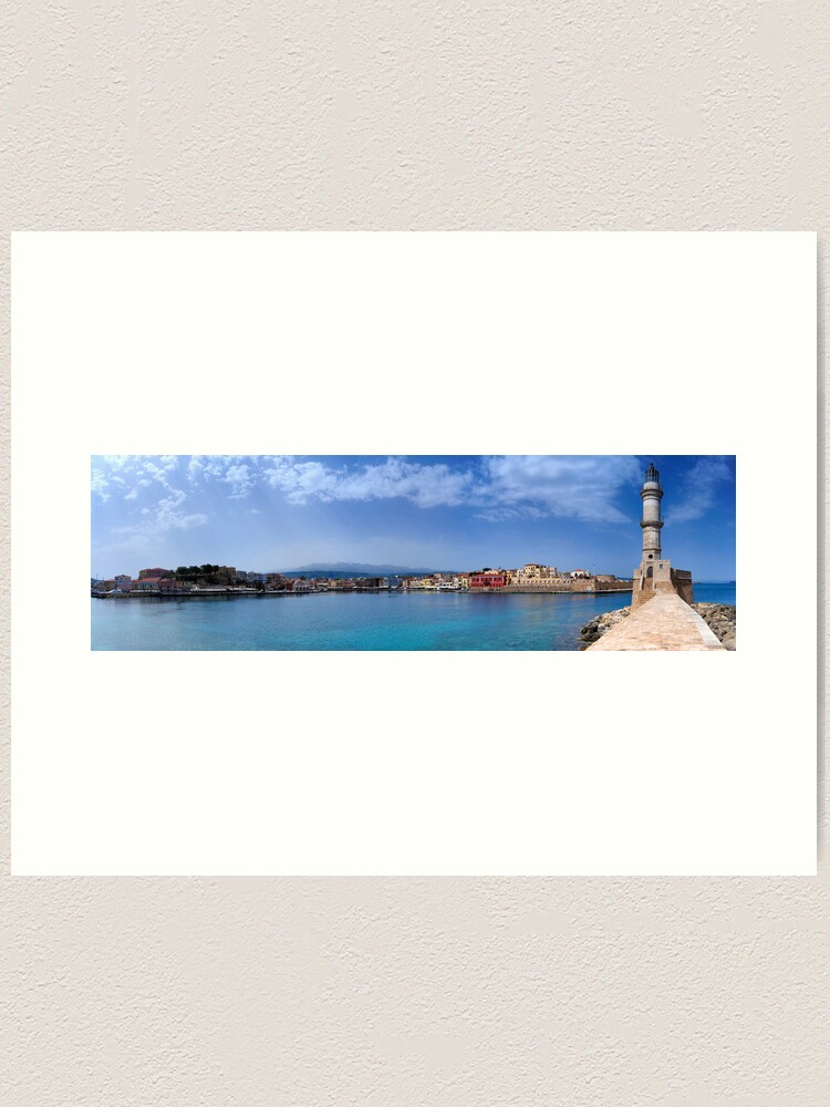Thumbnail 1 of 3, Art Print, Chaniá Harbour, Crete designed and sold by sjbowen.