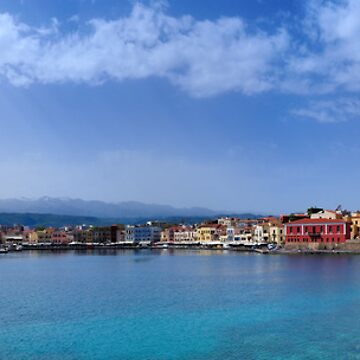 Artwork thumbnail, Chaniá Harbour, Crete by Simon Bowen