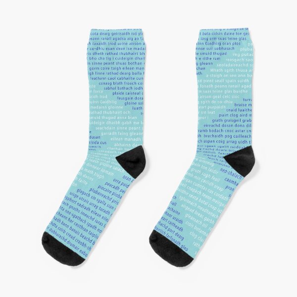 Gaelic Words in a Saltire Socks