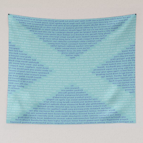 Item preview, Gaelic Words in a Saltire designed and sold by Alternative Perspectives.