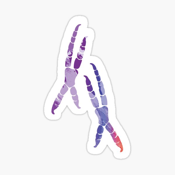 Item preview, Parrot Footprints (Purple Paint Print) designed and sold by Thoughtscrawl.