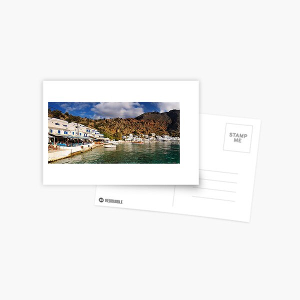 Loutró Harbour, Crete Postcard