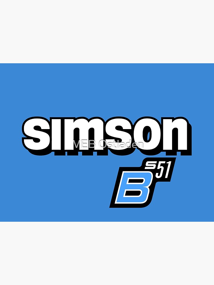 Simson S51 B Logo (v2) Poster by VEB Ostladen