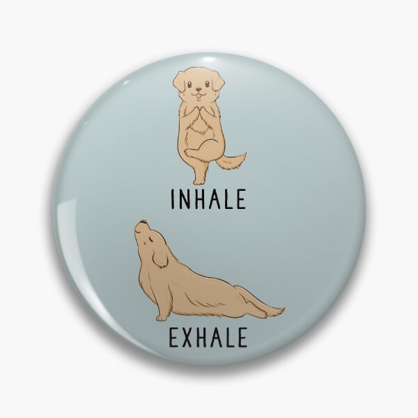 Item preview, Inhale Exhale Golden Retriever Yoga designed and sold by thepawster.