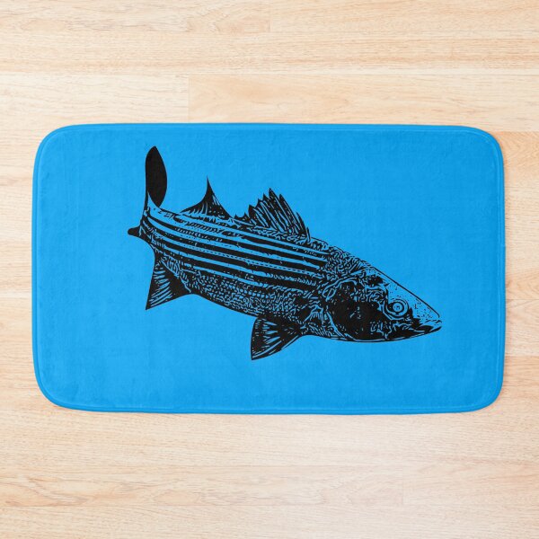 Item preview,  Striped Bass Black Print  designed and sold by designsasstultd.