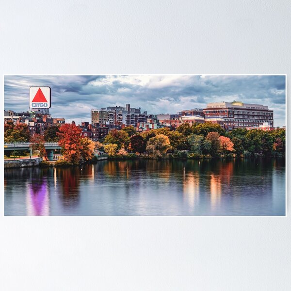 Boston cheapest Citgo Sign, Charles River, Panoramic Print, Autumn Panorama, Fenway, Kenmore Square, Large Wall Art, Massachusetts, New England