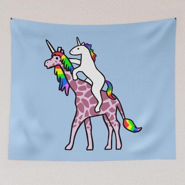 Item preview, Unicorn Riding Girafficorn designed and sold by jezkemp.