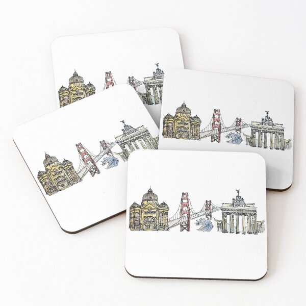 Item preview, City Skyline - Melbourne, San Francisco, Berlin designed and sold by Yunny369.