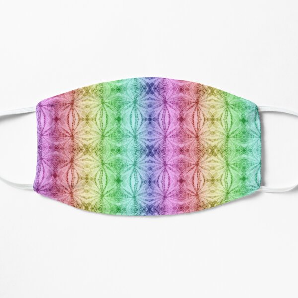 Rainbow Tie Dye Stars Mask