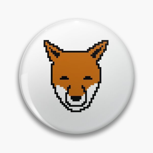 Item preview, Pixel fox face designed and sold by Bee-.