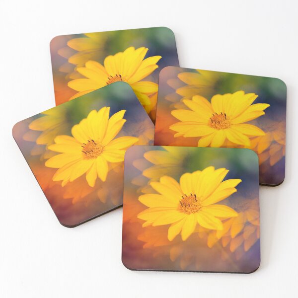 Item preview, Yellow flower photographed through prism designed and sold by Karin Elizabeth.