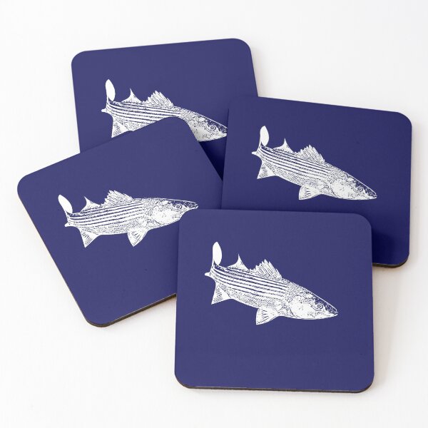 Item preview, Striped Bass White Print  designed and sold by designsasstultd.