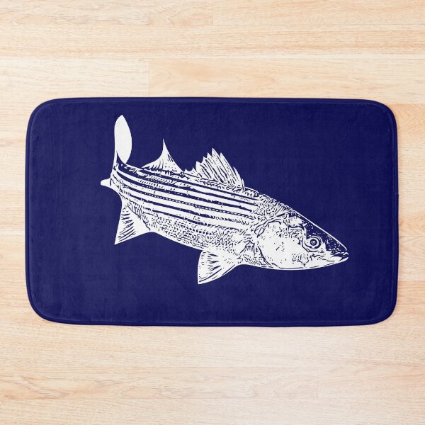 Item preview, Striped Bass White Print  designed and sold by designsasstultd.