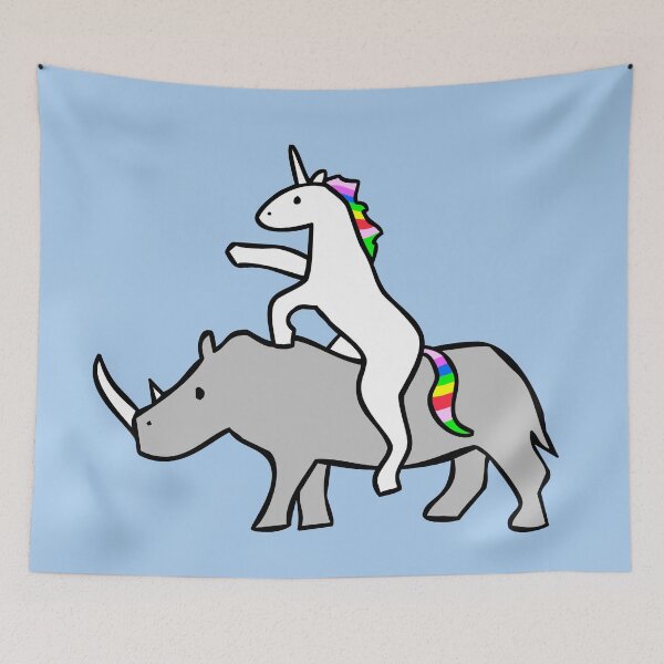 Item preview, Unicorn Riding Rhino designed and sold by jezkemp.