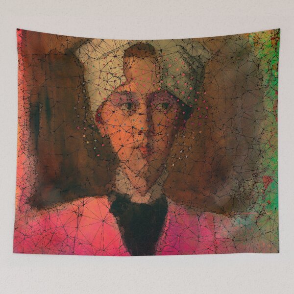 Item preview, Portrait of woman with a headscarf designed and sold by VictoriaHerrera.