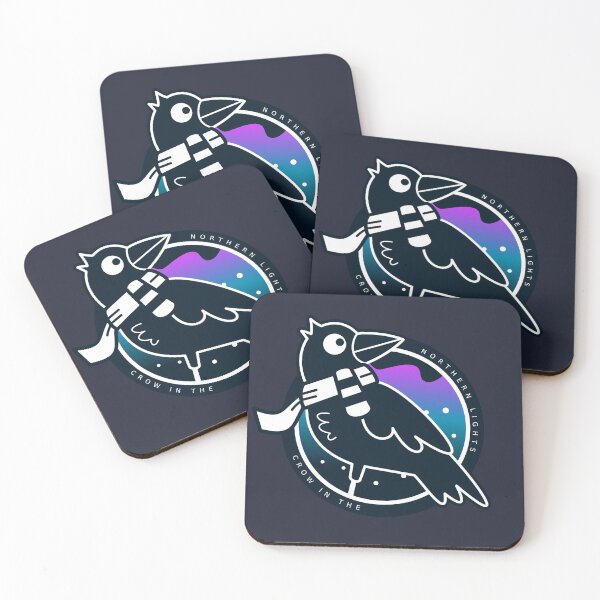 Item preview, Crow in Northern Lights designed and sold by JOHNITEES.