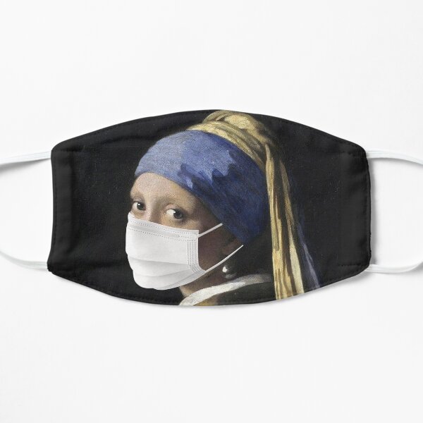 Girl With Pearl Earring Self Isolating Face Mask Mask