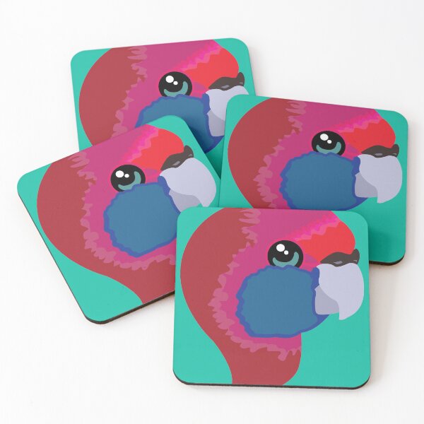 Item preview, Cute Crimson Rosella (Head Print) designed and sold by Thoughtscrawl.